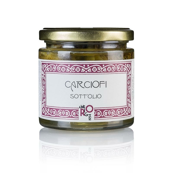 Eingelegte Artischocken - Carciofini sott&acute;olio
					in Sonnenblumen&ouml;l, Amerigo, 210 g
				
