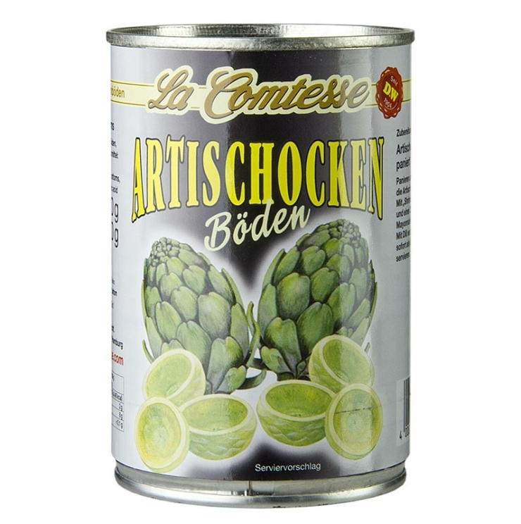 Artischockenböden in Lake La Comtesse, 8-12 Böden, ø ca. 5 cm, 400 g