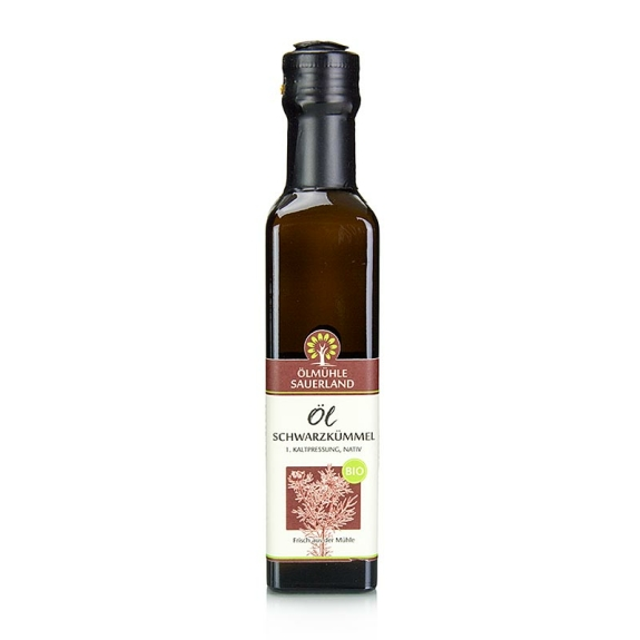 Natives Schwarzk&uuml;mmel&ouml;l
					&Ouml;lm&uuml;hle Sauerland, Deutschland, BIO, 250 ml
				
