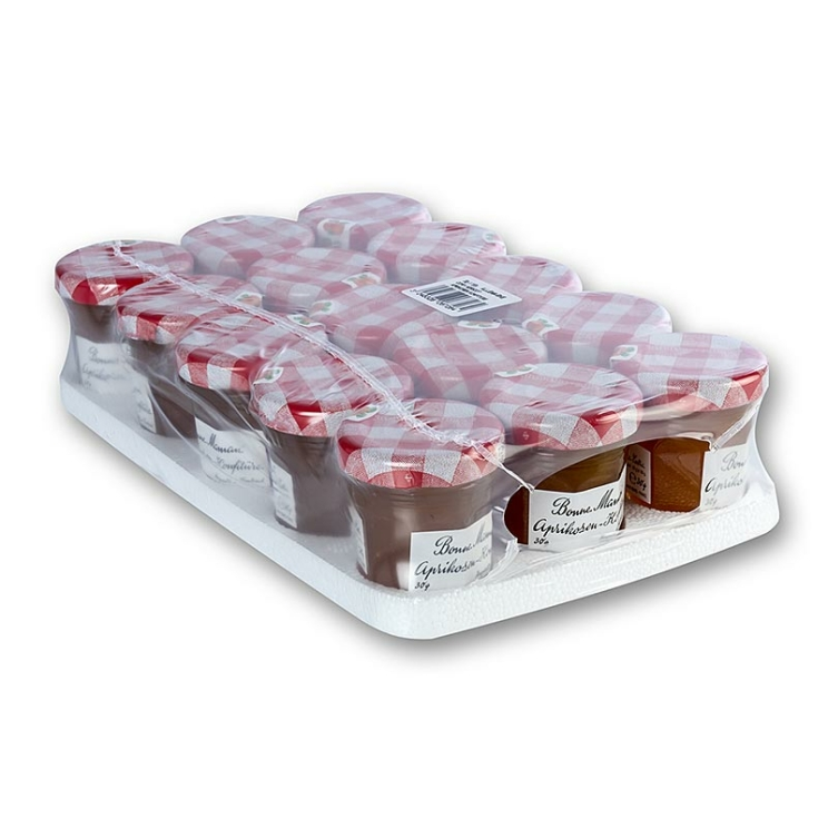 Aprikosen-Konfitüre Bonne Maman, Portionsgläser, 450 g, 15 x 30 g