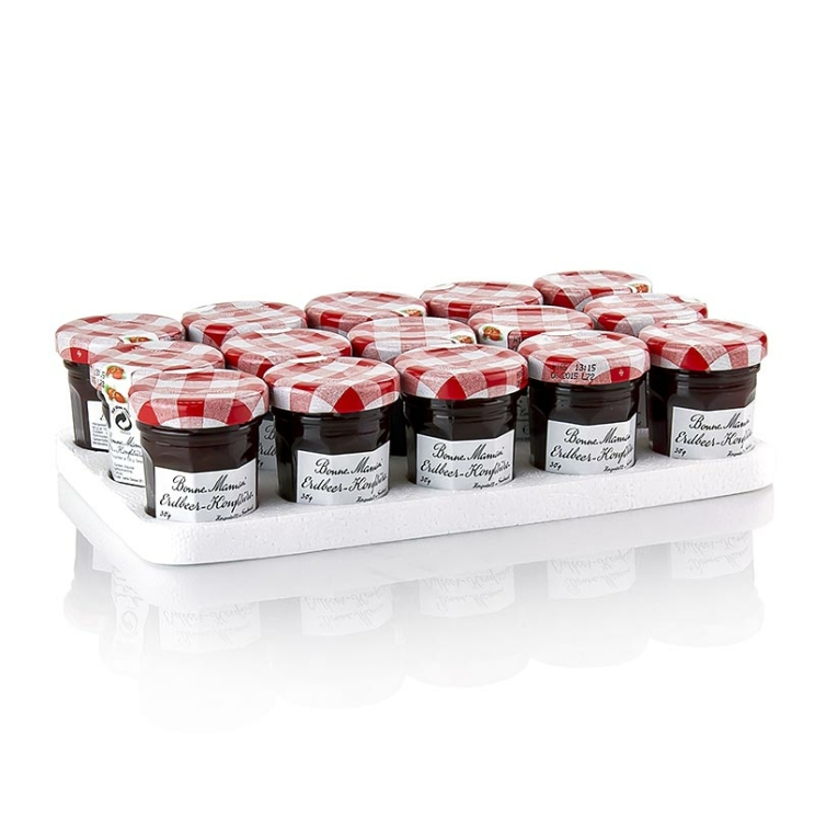 Erdbeer-Konfitüre Bonne Maman, Portionsgläser, 450 g, 15 x 30 g