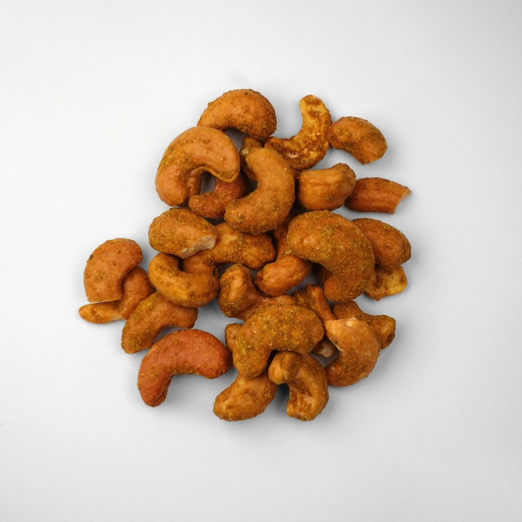Cashewkerne mit Curry Madras Geröstet, Schwarze Dose, 100 g