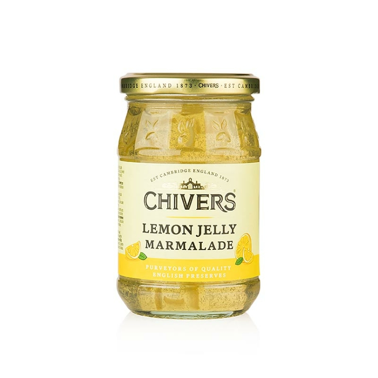 Lemon Marmelade mit fein geschnittenen Zitronenschalen, Chivers, 340 g