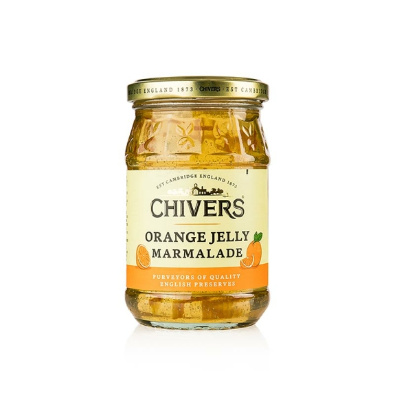 Orangen Marmelade
					Gelee mit fein geschnittener Orangenschale, Chivers, 340 g
				
