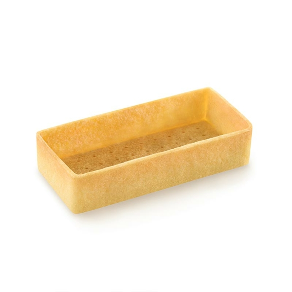 Dessert-Tartelettes - Filigrano M&uuml;rbeteig, 162 St&uuml;ck
					HUG, rechteckig, 7,3x3,3 cm, H 1,8 cm,
				