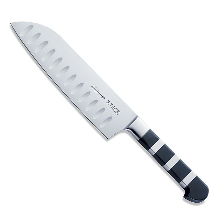 Santokumesser mit Kullenschliff Dick Serie 1905, Profi Küchenmesser, 18 cm