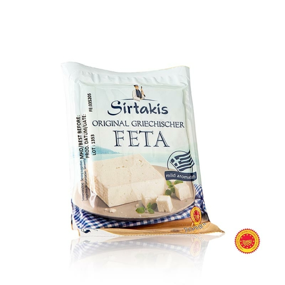 Griechischer Feta K&auml;se
					g.U., Schafk&auml;se, Sirtakis, 200 g
				