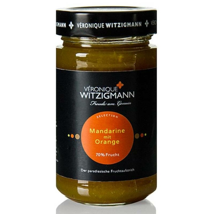 Mandarine mit Orange Fruchtaufstrich, 70 % Frucht, Véronique Witzigmann, 225 g