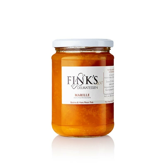 Marillen Leichtkonfit&uuml;re
					mit Fruchtst&uuml;cken, Fink&acute;s Delikatessen, 400 g
				