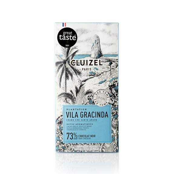 Plantagenschokoladentafel Vila Gracinda
					Dunkle Schokolade mind. 70 % Kakaoanteil, Manufacture CLUIZEL, Frankreich, 70 g
				