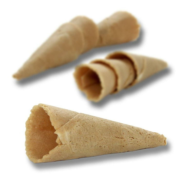 Mini-Hörnchen Basic, neutral  ø 2,5x7,5 cm, 112 Stück