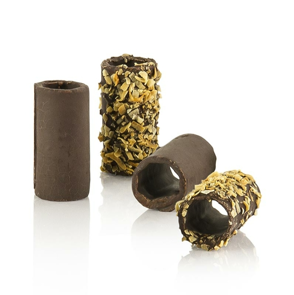 Mini Schokoladen und Kokos Canneloni, Zartbitter
					2 cm &Oslash;, 5 cm lang, 935 g, 110 St&uuml;ck
				