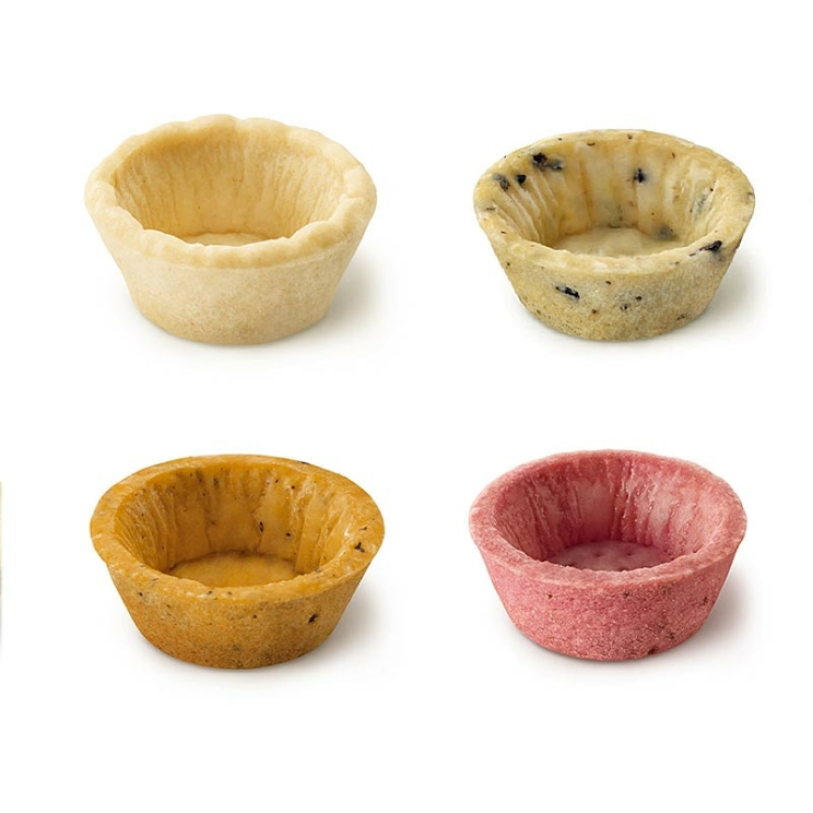 Mini Snack Tartelettes 4 Sorten HUG, rund, ø 4,2 cm, 970 g, 160 Stück