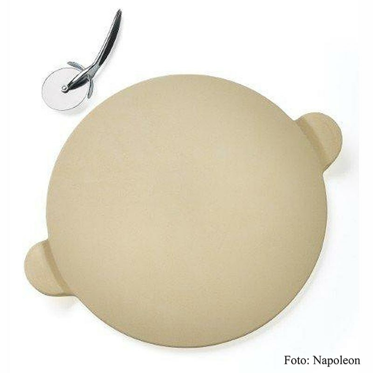 PRO Pizza-Stein & Pizzaschneider Napoleon, Ø 38 cm, 1 Stück