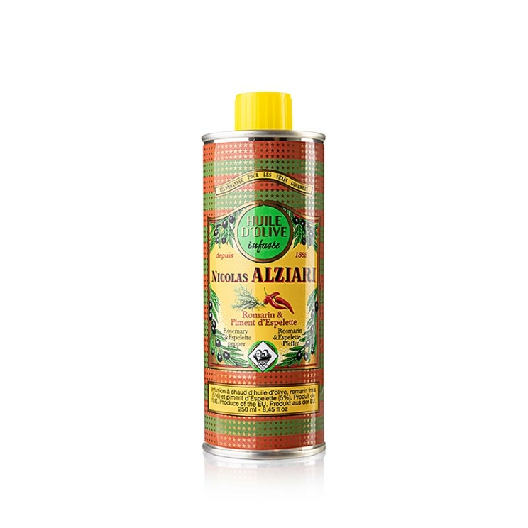 Alziari Prestige, m. Rosmarin u. Piment d´Espelette Natives Olivenöl Extra, 200 ml