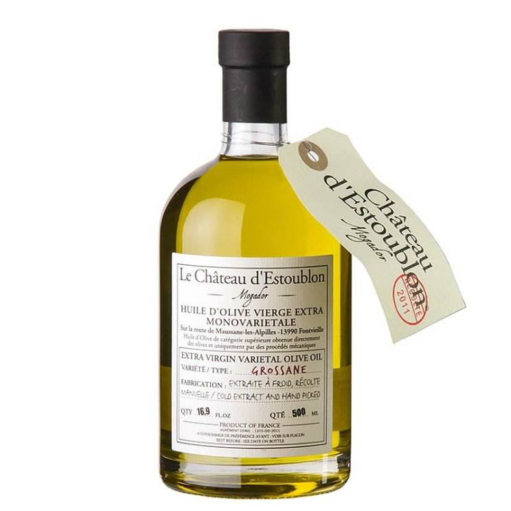Chateau d´Estoublon Grossane Natives Olivenöl Extra, Provence-Alpes-Côte d’Azur, Frankreich, 500 ml