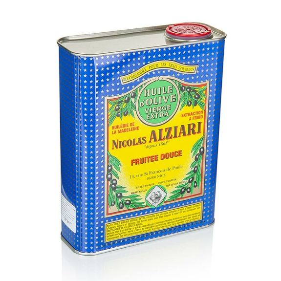 Fruité Douce
					Natives Olivenöl Extra, mild, Alziari, 2 Liter
				