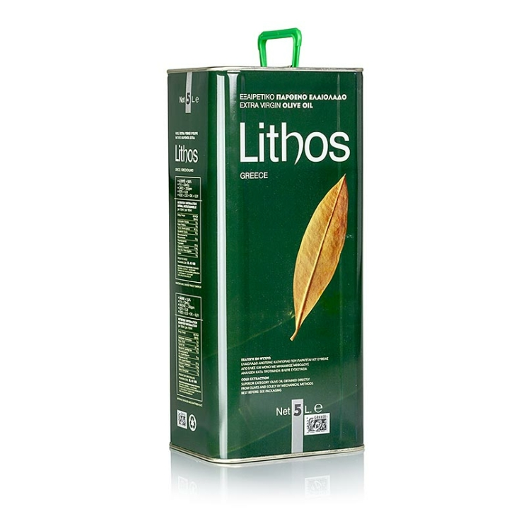 Lithos Natives Olivenöl Extra, Peloponnes, Griechenland, 5 Liter