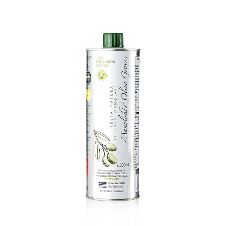 Manolakis Groves Natives Olivenöl Extra, Kreta, Griechenland, 500 ml