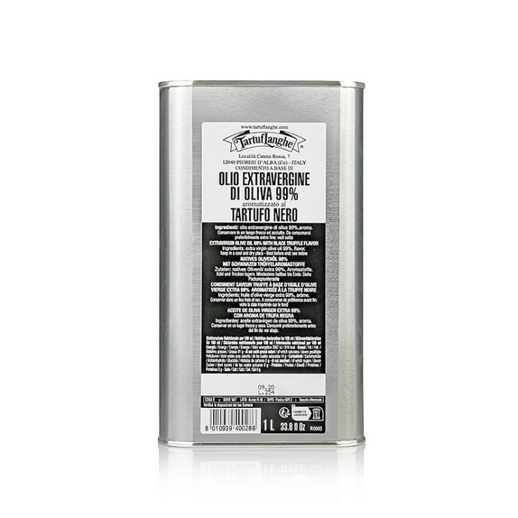 Natives Olivenöl Extra mit schwarzem Trüffel-Aroma Trüffelöl, Italien, Tartuflanghe, 1 Liter