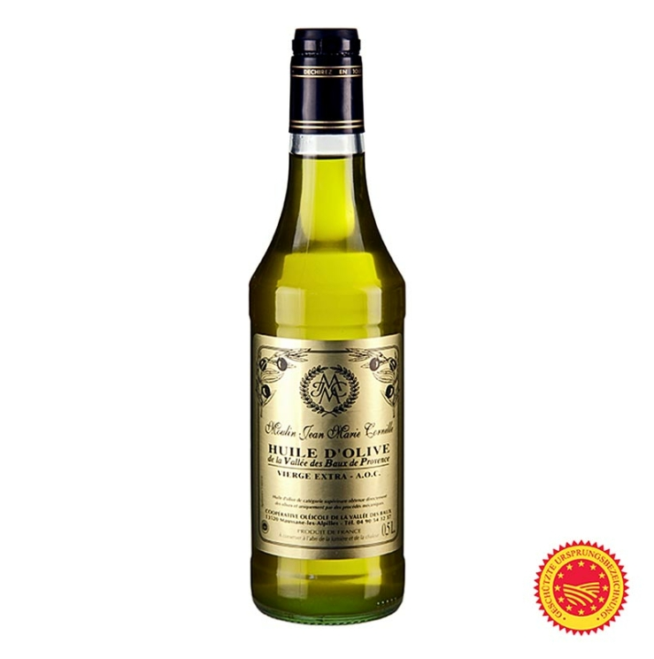 Moulin Cornille Natives Olivenöl, Vallée des Baux de Provence g.U., Frankreich, 500 ml