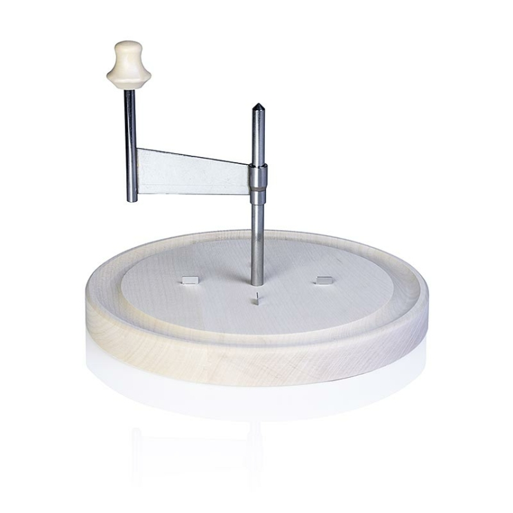Original schweizer Girolle für Tête de Moine & Schokolade, Holz, weiss