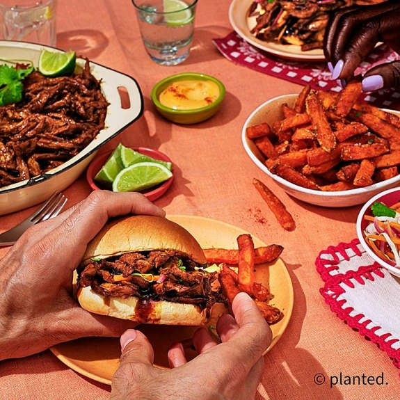 Veganes Pulled Pork, BBQ
					planted., vegan, Sonnenblumen-, Hafer- & Erbsenbasis, 2 kg
				