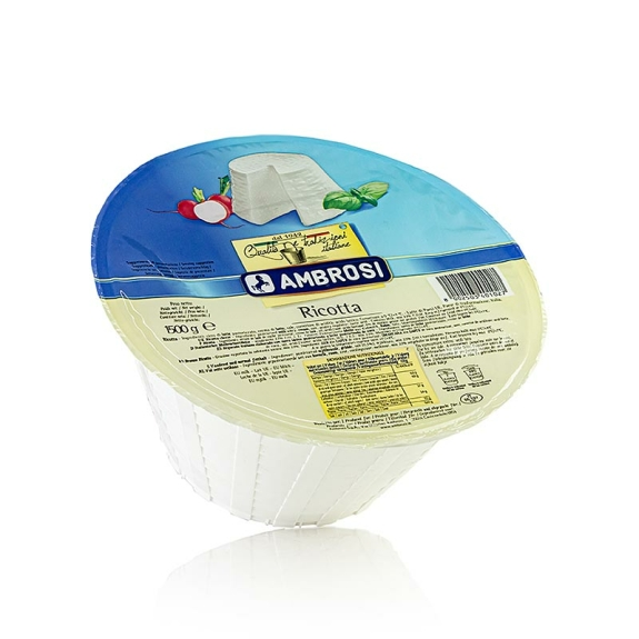 Ricotta
					Molkenk&auml;se aus Kuhmilch, Ambrosi, 1,5 kg
				