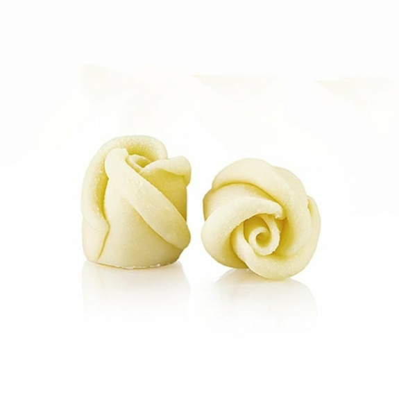 Rose aus Schokolade, Dobla
					mini, wei&szlig;, 266 g, 45 St&uuml;ck
				