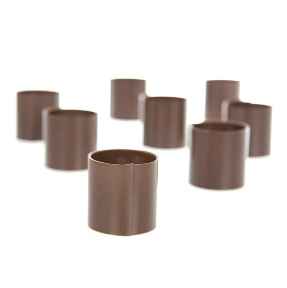 Schokoform - Zylinder, dunkel ohne Dekor
					&oslash; 35 mm, 35 mm hoch, 300 g, 35 St&uuml;ck
				