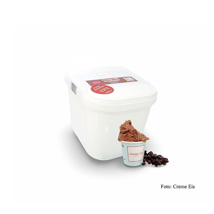 Schokoladen Milcheis mit dunkler Cru Virunga Schokolade, Creme Eis, 2,5 l