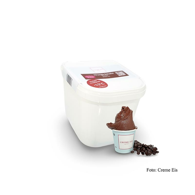 Schokoladensorbet mit dunkler Cru Virunga Schokolade, vegan, Creme Eis, 2,5 l
