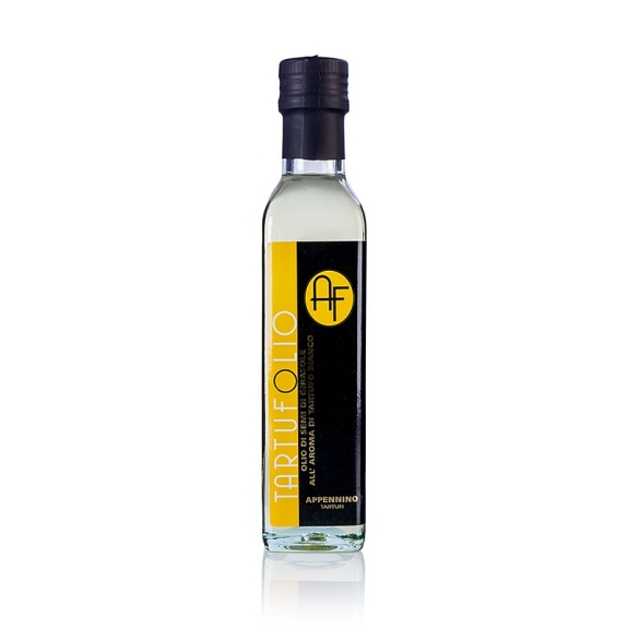 Sonnenblumen&ouml;l mit wei&szlig;em Tr&uuml;ffel-Aroma
					Tr&uuml;ffel&ouml;l, Italien, Appennino, 250 ml
				