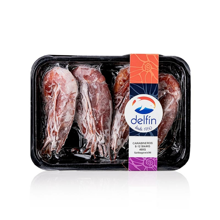 Tiefseegarnele Carabiniero Wildfang, HOSO, 400 g, ca. 4 Stück