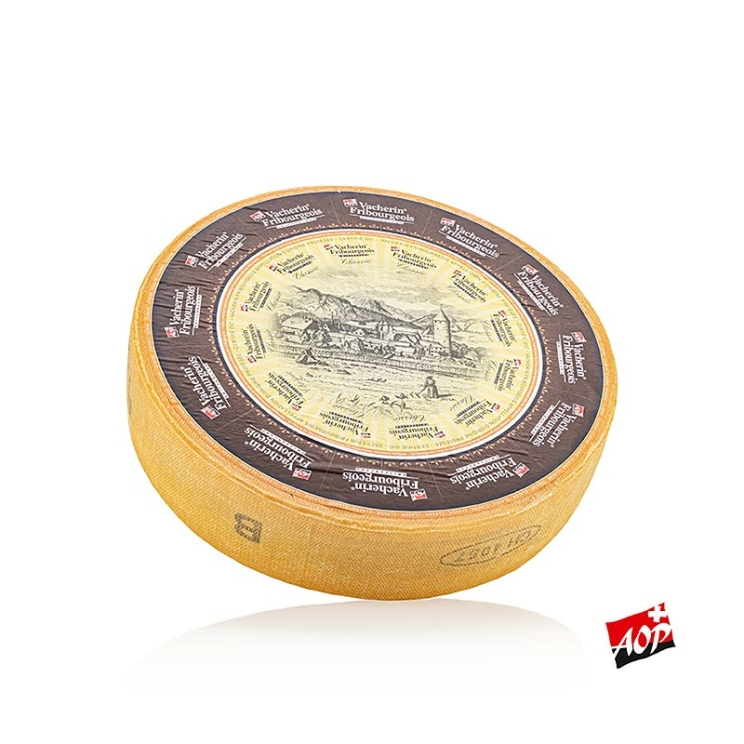 Vacherin Fribourgeois AOP/ g.U. Schweizer Schnittkäse, ganzer Laib, 7,5 kg