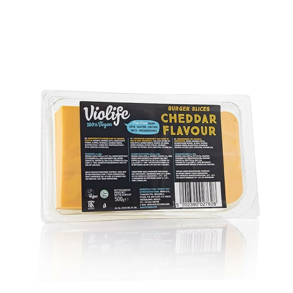 Vegane K&auml;sealternative "Cheddar"
					in Scheiben, Violife, 500 g
				