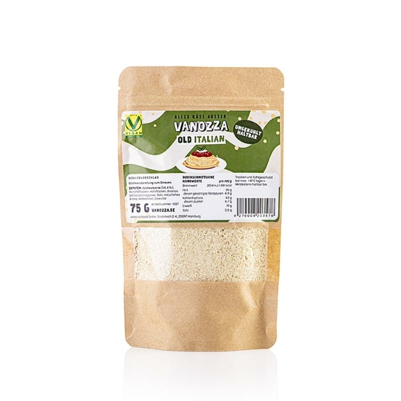 Vegane Hartk&auml;sealternative "Parmesan"
					Old Italian, Vanozza, 75 g
				