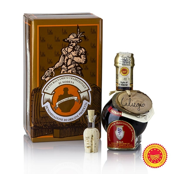 Aceto Balsamico Tradizionale di Modena
					DOP/g.U., 25 Jahre gereift, Kirschfass-Reifung, Acetaia di Giorgio, 100 ml
				
