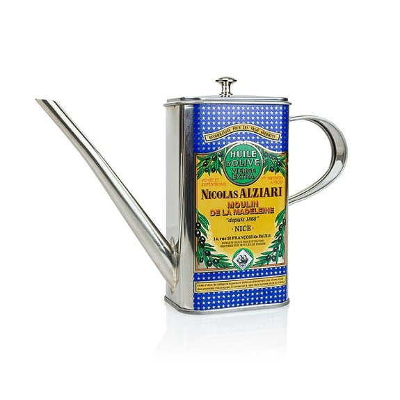 Alziari Olivenkännchen, leer
					Metall, 500 ml Füllmenge, 1 Stück
				