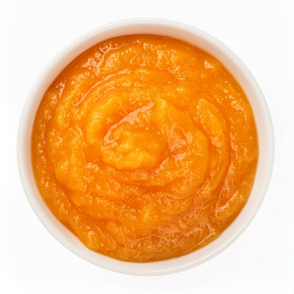 AprikosenFruchtpüree
					Aprikosenmark, fein passiert, 680 g
				