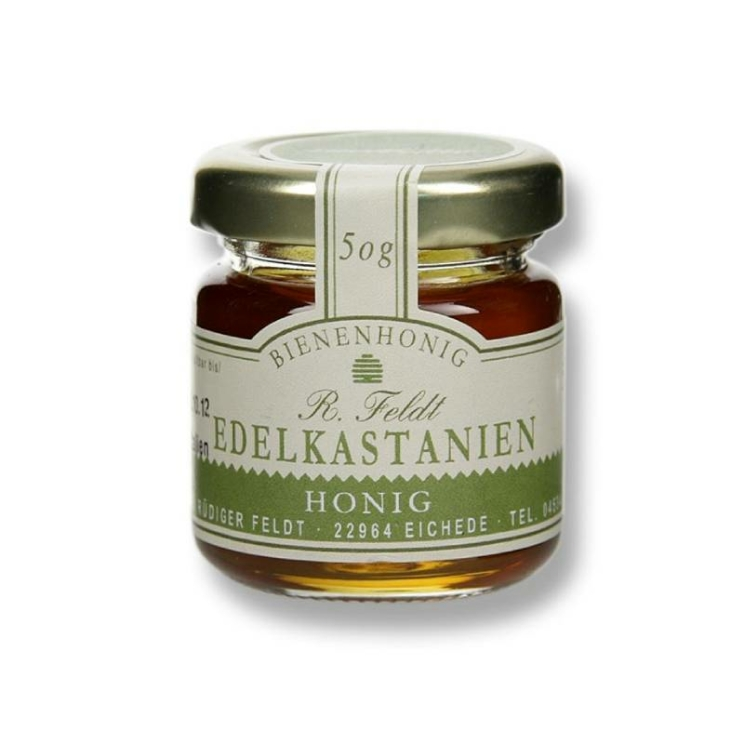 Edelkastanienhonig Imkerei Feldt, Toskana, Italien, Portionsglas, 50 g