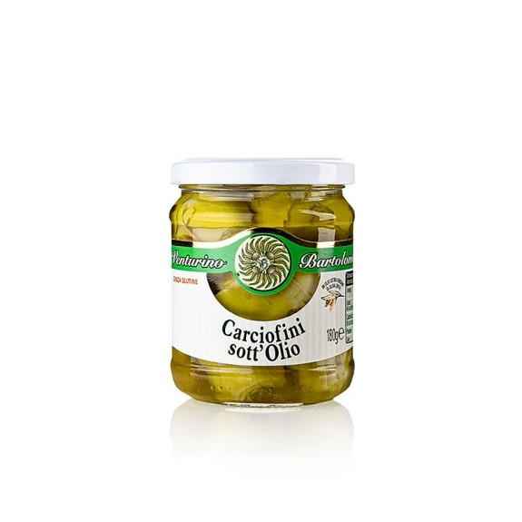 Eingelegte Artischocken - Carciofini sott&acute;olio
					in extra nativem Oliven&ouml;l, Venturino, 180 g
				
