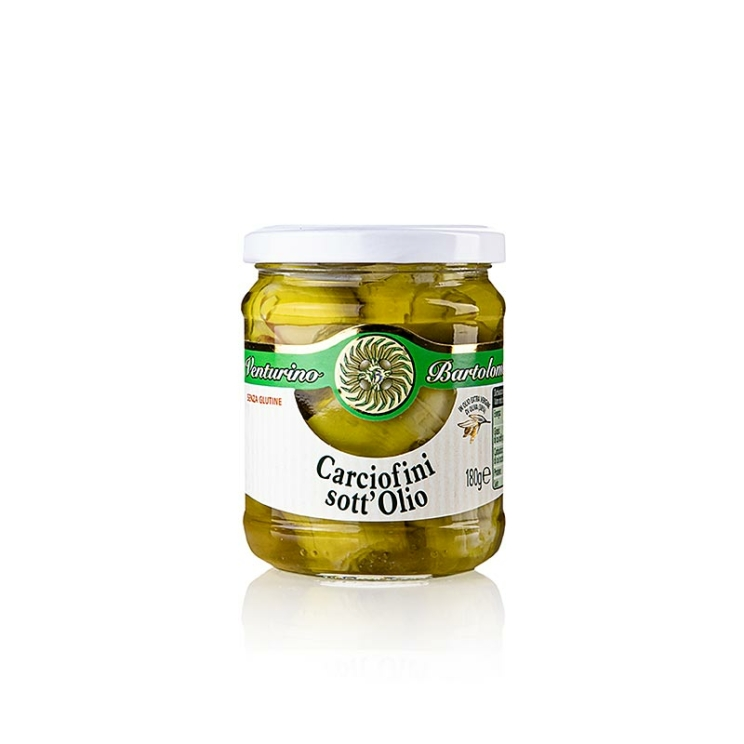 Eingelegte Artischocken - Carciofini sott´olio in extra nativem Olivenöl, Venturino, 180 g