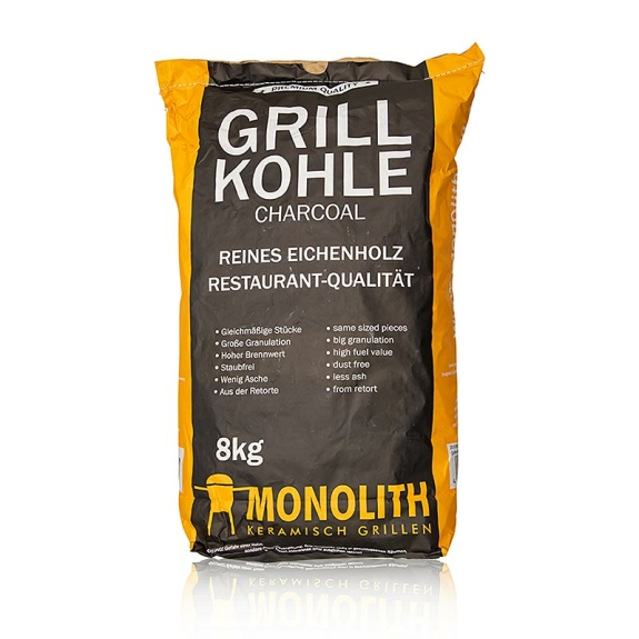 Grill Holzkohle
					reines Eichenholz, Monolith, 8 kg
				