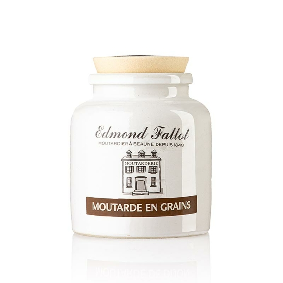 Grober Senf mit Weißwein"Moutarde en grains"
					im Steinkrug, Fallot, 235 ml
				