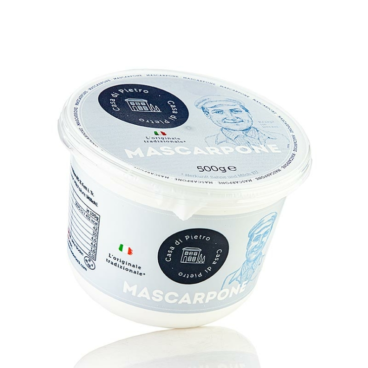 Mascarpone Frischkäse, 80 % Fett i.Tr., Casa di Pietro, 500 g