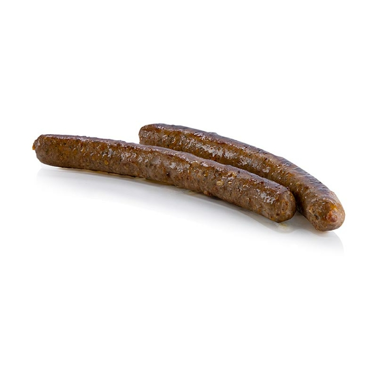 Merguez von Weiderind & Moorschnucke Grillbratwurst, Kalieber, 300 g, 6 Stück