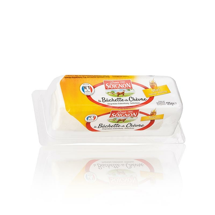 Bûchette de Chèvre Ziegenfrischkäse mit Honig, Soignon, 125 g